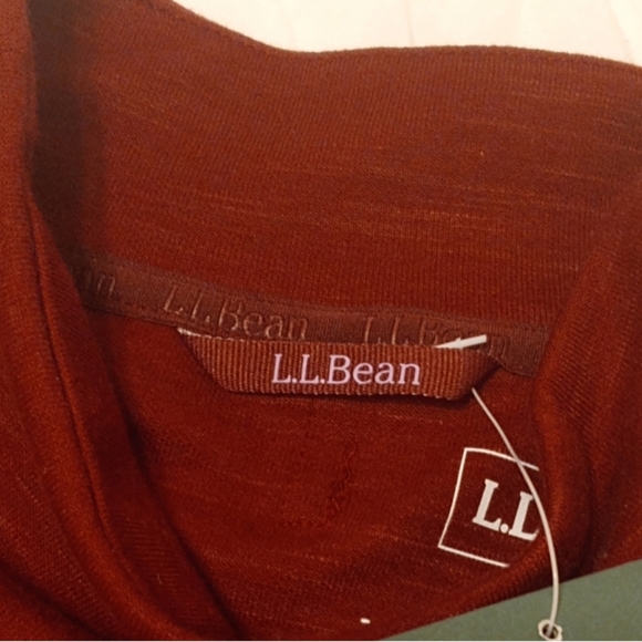 🆕 L.L Bean Women's Explorer Sweatshirt, Funnelneck, Red Wine, Medium, NWT - Picture 7 of 13